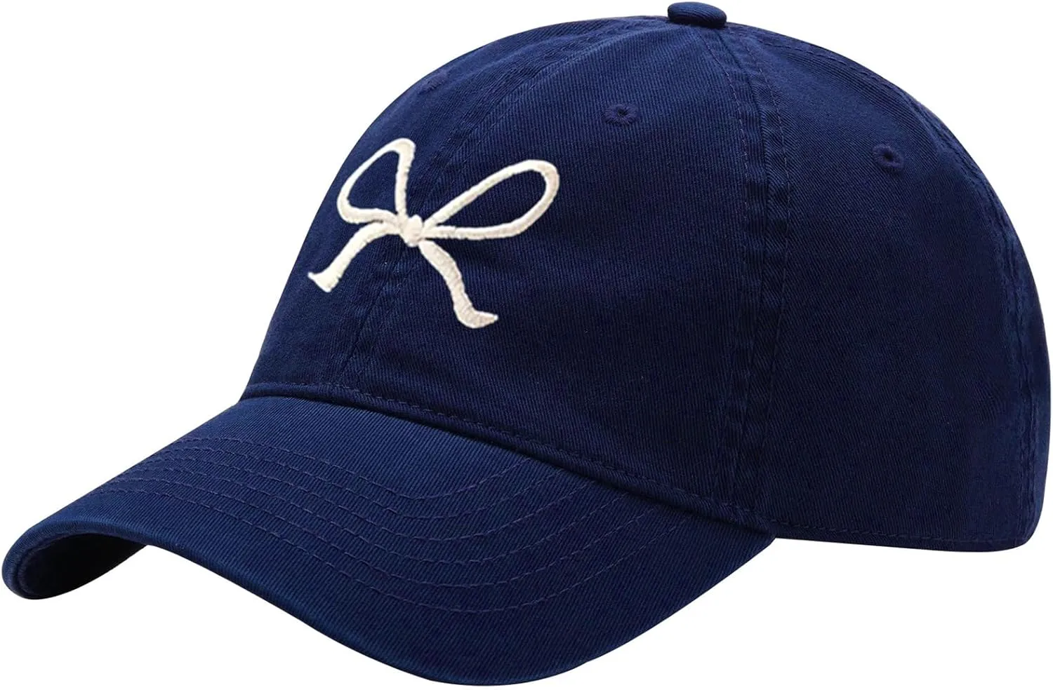 Trendy Bow-Tie Baseball Cap for Women and Men Trucker Hats Y2k Adjustable Fashion Sun Hat with Visor for Hiking & Travel