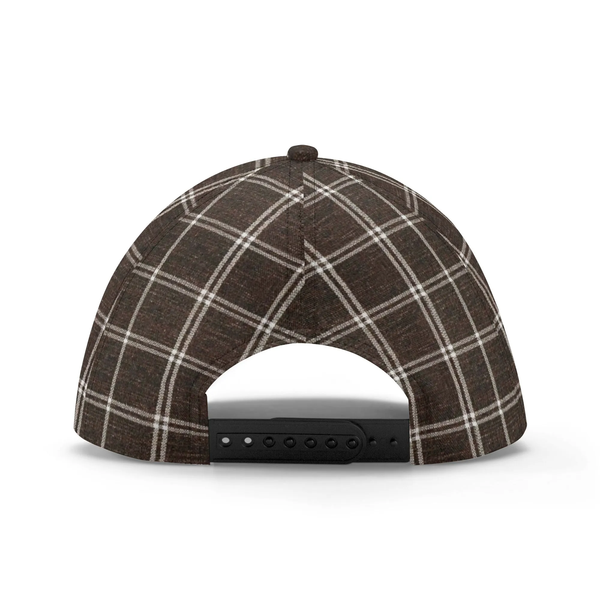 Vampire Art Dark Academia Brown Vintage Windowpane Baseball Caps