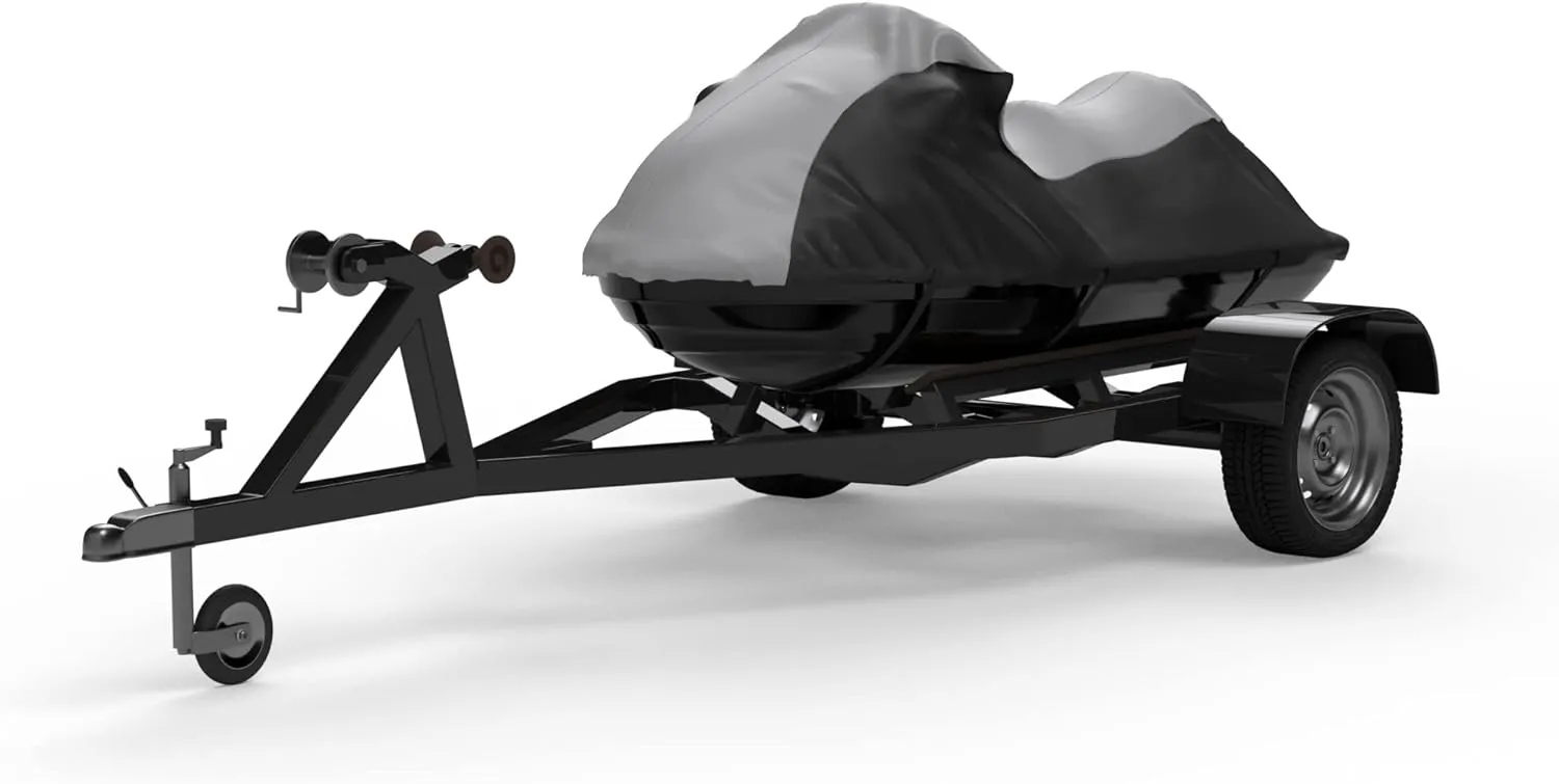 Weatherproof Max Jet Ski Cover Compatible with Yamaha Wave Runner FX SVHO 2022-2023  All Weather  Protects from Rain, Sun, UV & More  Includes Trailer Straps & Storage Bag