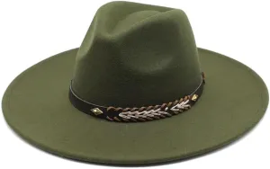 Women Men Fedora Hats Big Brim Church Wedding Decorate Jazz Hat Panama Formal Hat