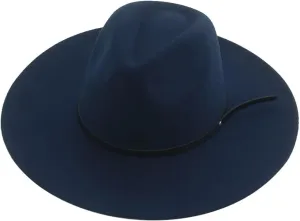 Women Winter Fedora Hat Men's Caps Big Brim Solid Belt Casual Vintage Formal Felted Hats Sombrero