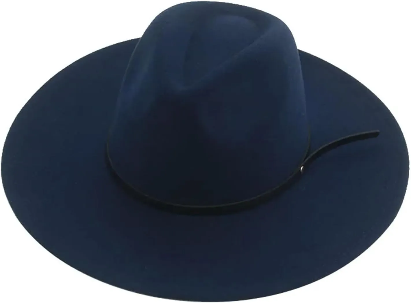 Women Winter Fedora Hat Men's Caps Big Brim Solid Belt Casual Vintage Formal Felted Hats Sombrero
