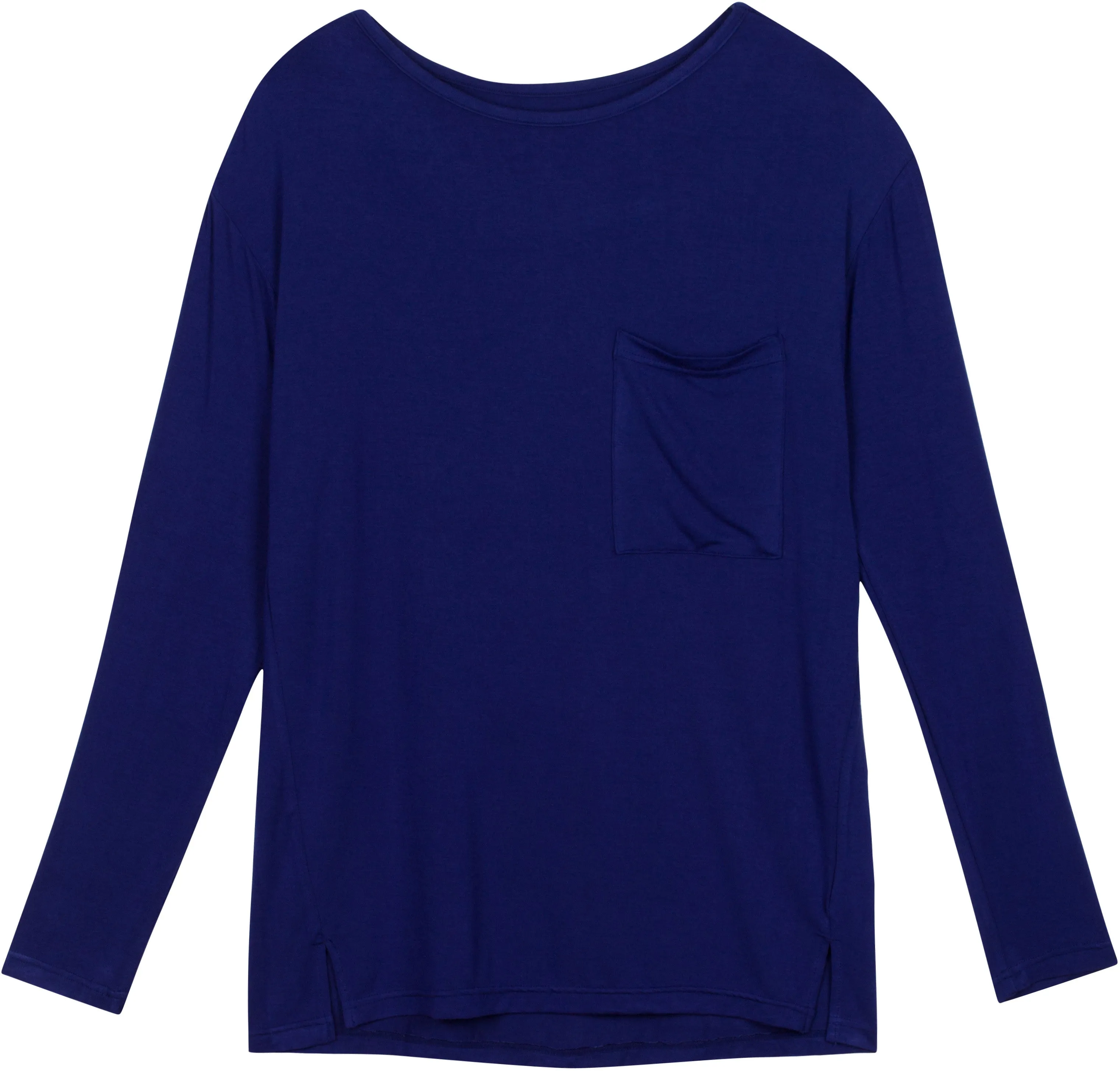 Women's Long Sleeve Relaxed Fit "Boyfriend Pocket T" Shirt