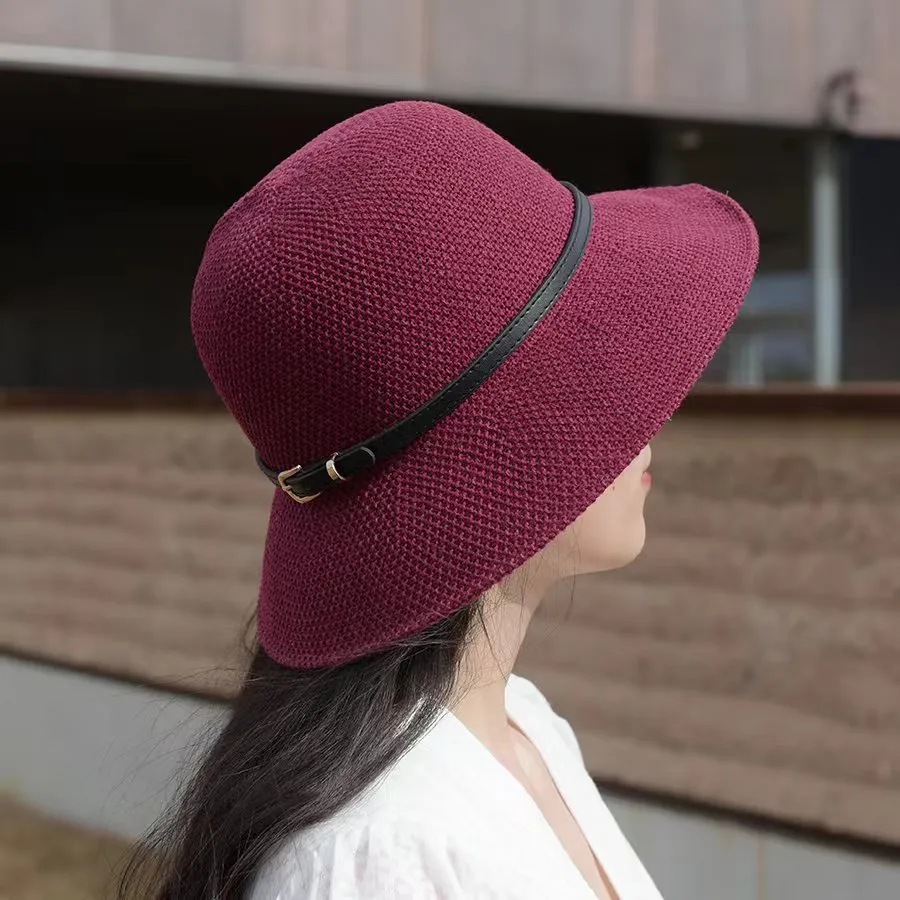 Women's Sunshade Sunscreen Thin Fashion Outdoor Straw Hat | Brodtica.com