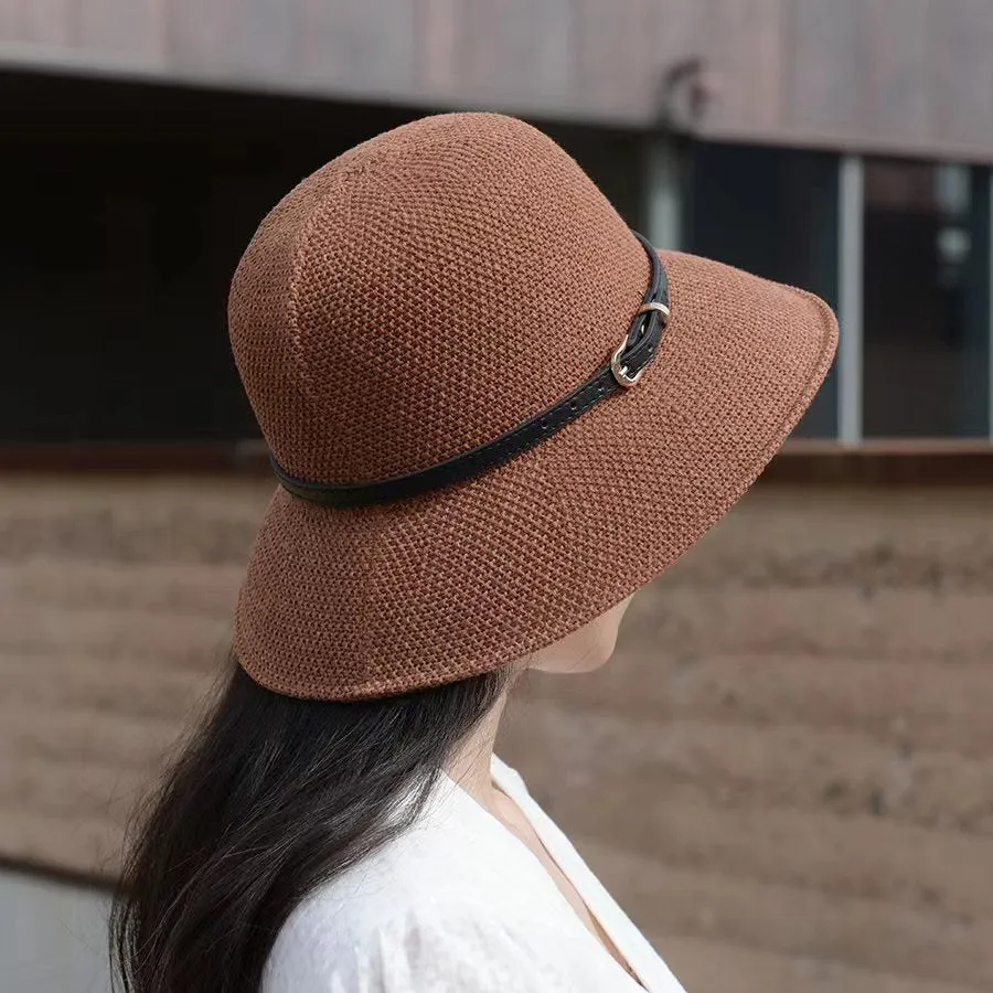 Women's Sunshade Sunscreen Thin Fashion Outdoor Straw Hat | Brodtica.com