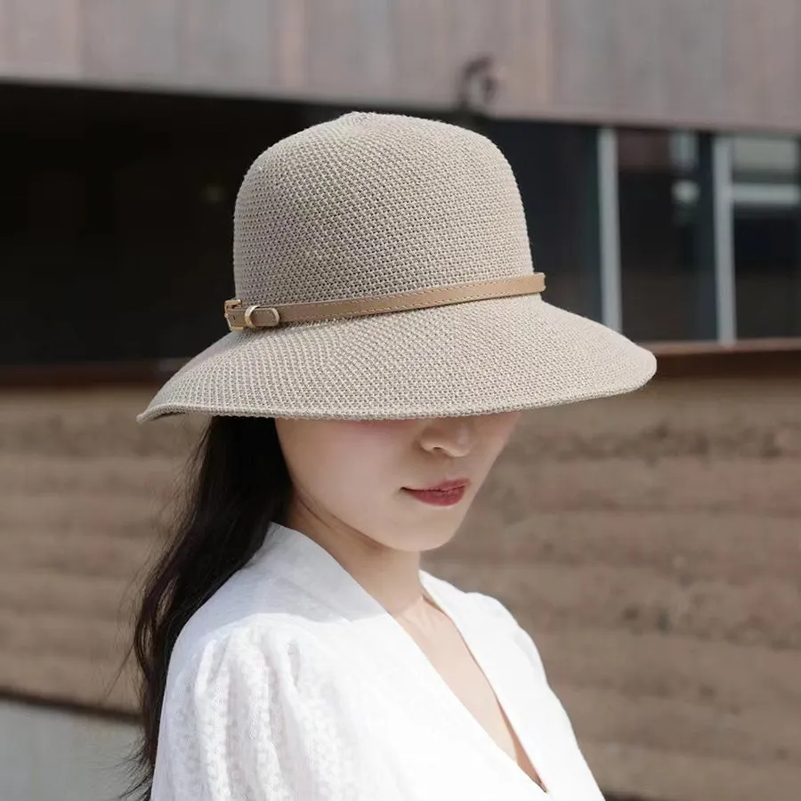 Women's Sunshade Sunscreen Thin Fashion Outdoor Straw Hat | Brodtica.com