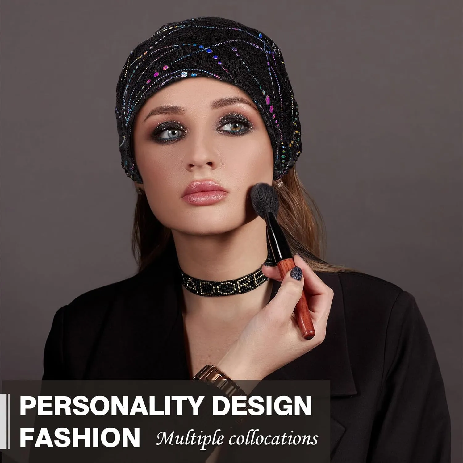XURIGOX Cotton Slouchy Beanie Hats Women Chemo Sleeping Headwear Workout Cap